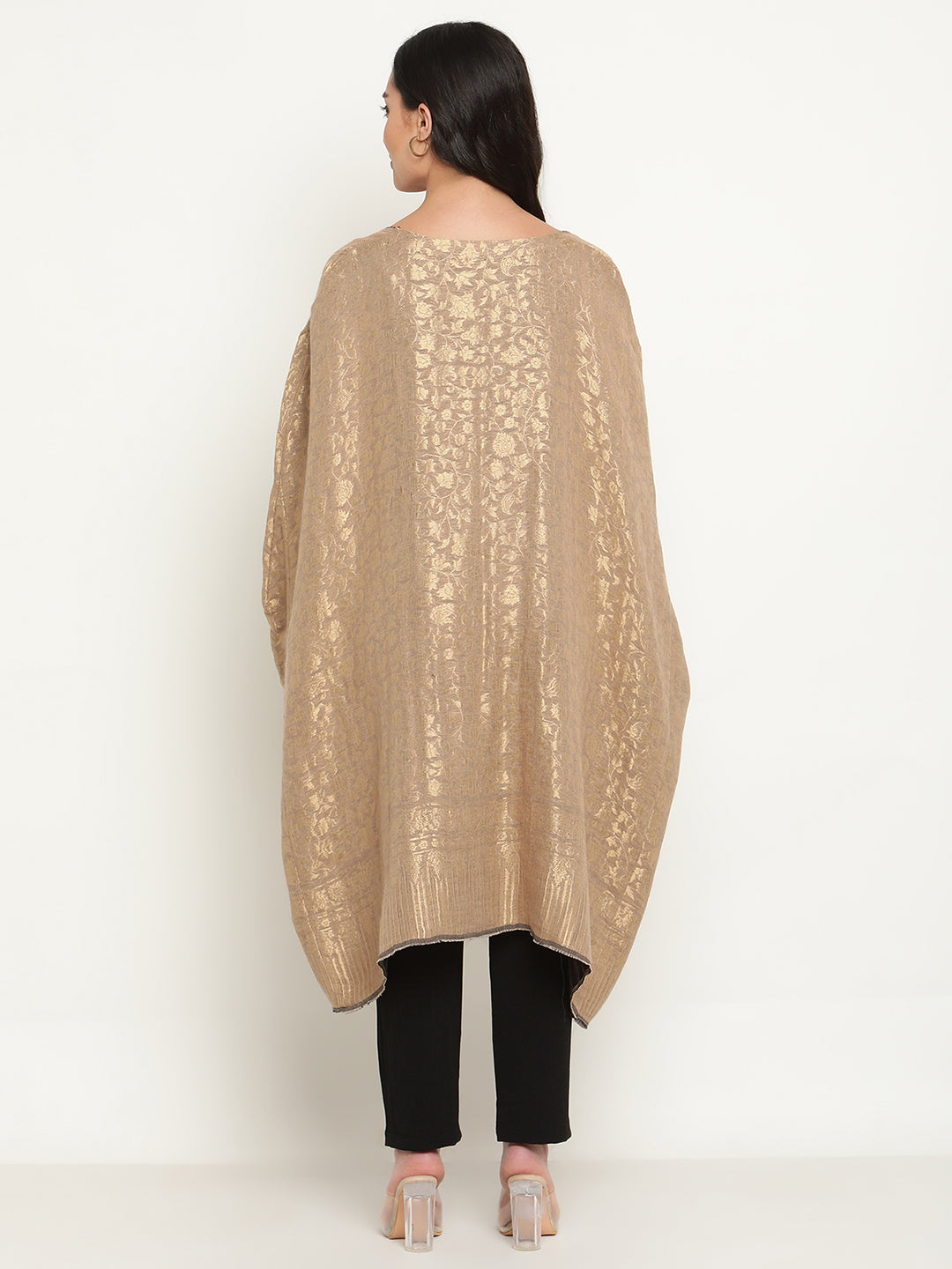 Golden Pure Wool Cape