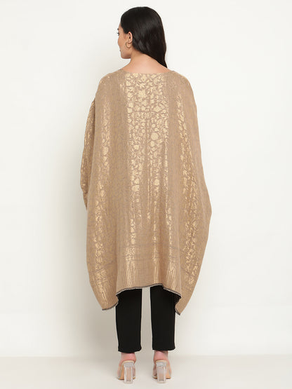 Golden Pure Wool Cape