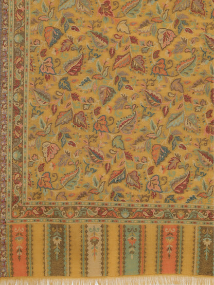 Kani Woven Stole - Mustard