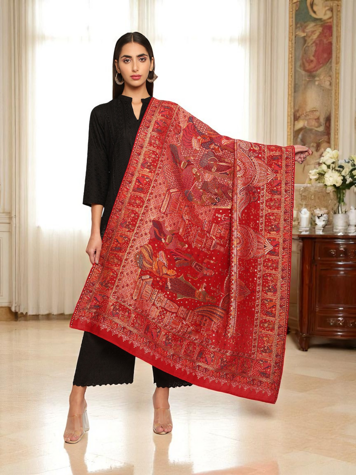 Mehal Design Darbar Shawl
