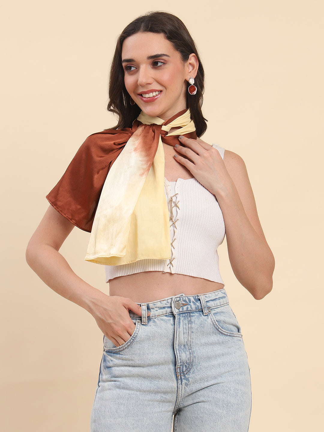 Ombré Shaded Satin Scarf