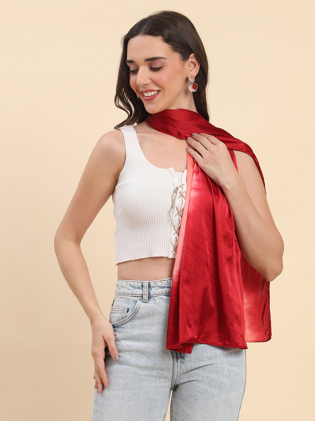 Ombré Shaded Satin Scarf