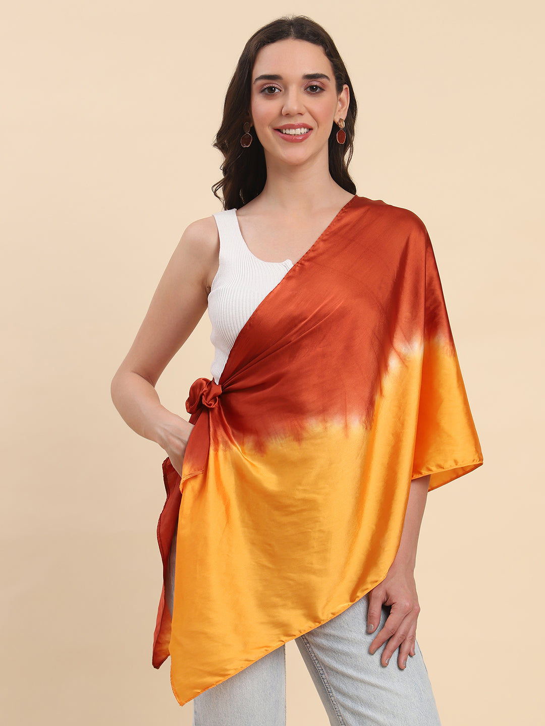 Ombré Shaded Satin Scarf