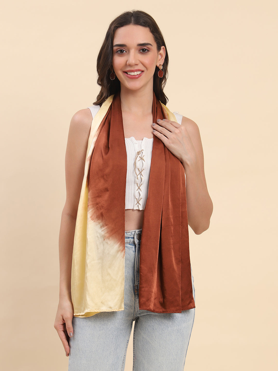 Ombré Shaded Satin Scarf