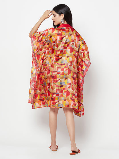 Orange Cotton Shrug Cover Up