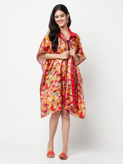 Orange Cotton Shrug Cover Up