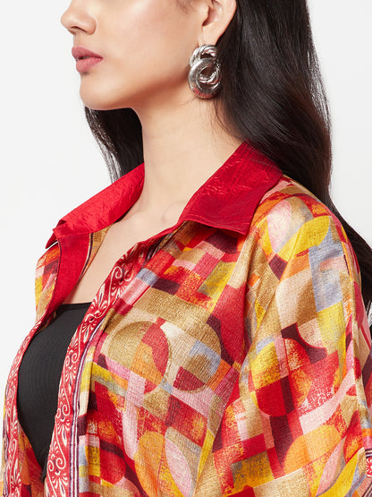 Orange Cotton Shrug Cover Up