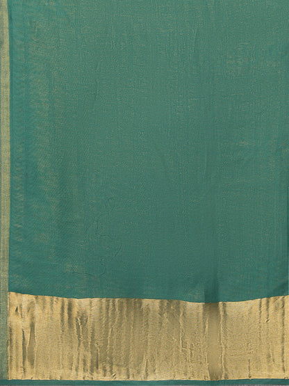 Green Woollen Reversible Shawl