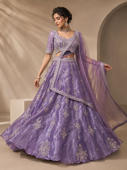 Moonlight Lavender Lehenga