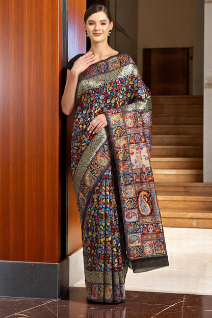 Kani Design Woven Kashmiri Saree