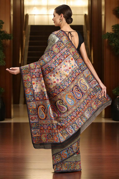 Kani Design Woven Kashmiri Saree